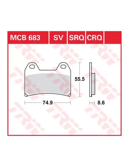 Гальмівні колодки LUCAS MCB683