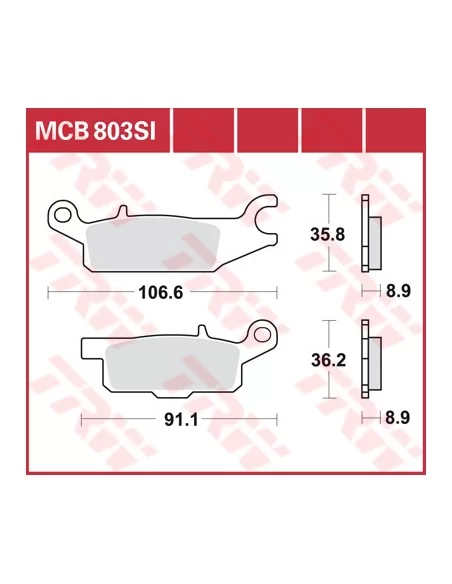 Колодки гальмові LUCAS MCB803SI