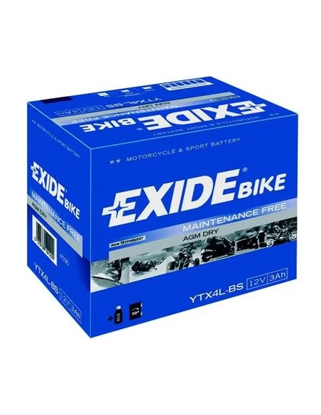 Акумулятор гелевий EXIDE YTX4L-BS Акумулятор гелевий EXIDE YTX4L-BS