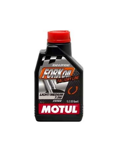 Масло для мото-вилок Motul 7,5W FORK OIL LIGHT/MEDIUM FACTORY LINE SAE (1L): купити з доставкою - Motoexpress.com.ua