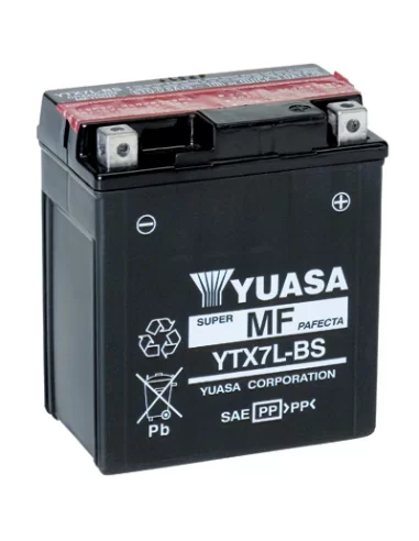 Мото акумулятор YUASA YTX7L-BS