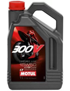 Олія Motul 300V 4T FACTORY LINE ROAD RACING SAE 15W50 (4L): купити з доставкою - Motoexpress.com.ua