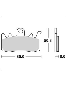 Гальмівні колодки для мотоциклів BRAKING BR 960CM55