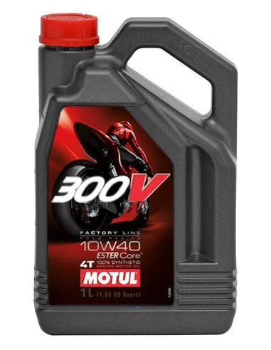 Олія Motul 300V 4T FACTORY LINE SAE ROAD RACING 10W40 (4L): купити з доставкою - Motoexpress.com.ua