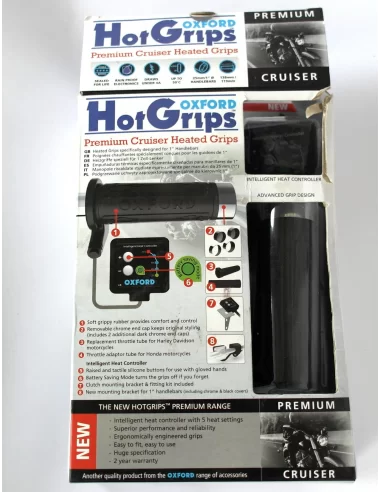 Ручки із підігрівом Oxford Premium Hot Grips Cruiser EL800
