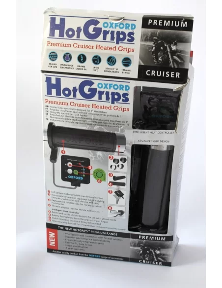 Ручки із підігрівом Oxford Premium Hot Grips Cruiser EL800 Ручки із підігрівом Oxford Premium Hot Grips Cruiser EL800