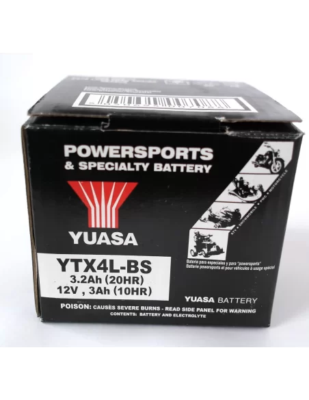 Акумулятор гелевий YUASA YTX4L-BS Акумулятор гелевий YUASA YTX4L-BS