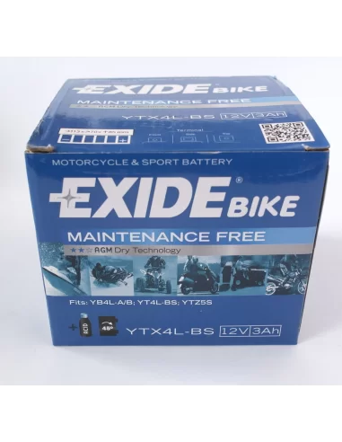 Акумулятор гелевий EXIDE YTX4L-BS