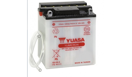 Мото аккумулятор YUASA YB12A-A