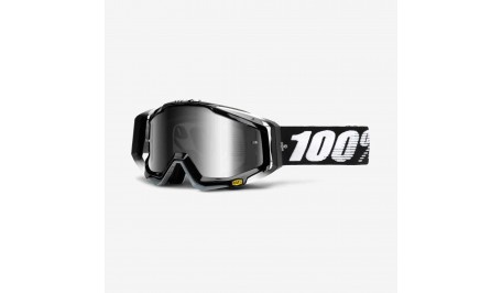 Мотоочки 100% RACECRAFT Goggle Abyss Black - Mirror Silver Lens 