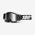 Мотоочки 100% RACECRAFT Goggle Abyss Black - Mirror Silver Lens 