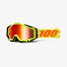 Мото очки 100% RACECRAFT Goggle Attack Yellow - Mirror Red Lens   