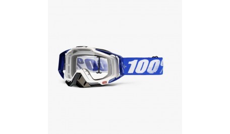 Мото очки 100% RACECRAFT Goggle Cobalt Blue - Clear Lens      
