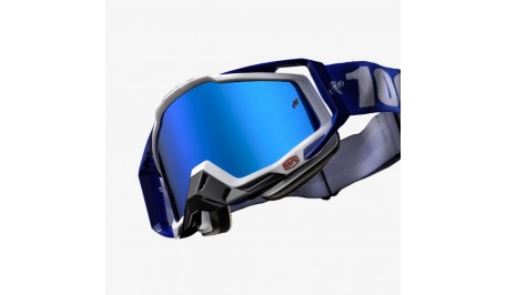 Мото очки 100% RACECRAFT Goggle Cobalt Blue - Mirror Blue Lens      