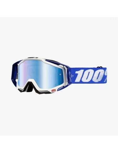 Мото окуляри 100% RACECRAFT Goggle Cobalt Blue - Mirror Blue Lens 