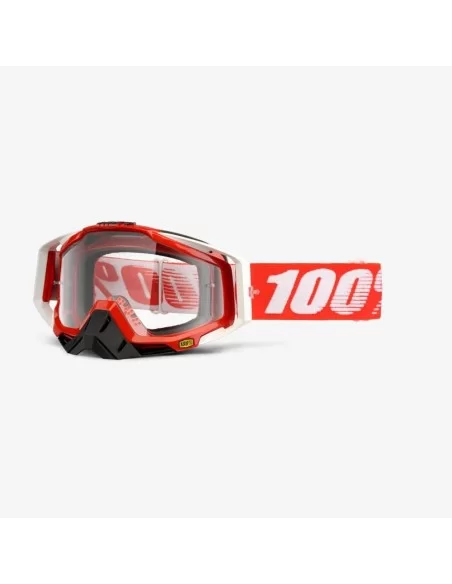 Мото окуляри 100% RACECRAFT Goggle Fire Red - Clear Lens  Мото окуляри 100% RACECRAFT Goggle Fire Red - Clear Lens
