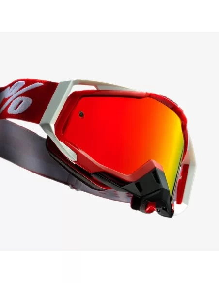 Мото окуляри 100% RACECRAFT Goggle Fire Red - Mirror Red Lens  Мото окуляри 100% RACECRAFT Goggle Fire Red - Mirror Red Lens