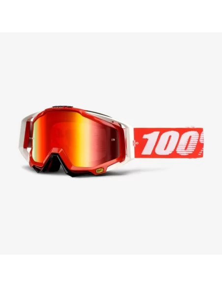 Мото окуляри 100% RACECRAFT Goggle Fire Red - Mirror Red Lens  Мото окуляри 100% RACECRAFT Goggle Fire Red - Mirror Red Lens