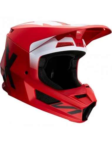 Мотошолом FOX V1 WERD HELMET (Flame Red)