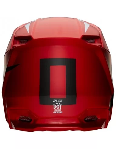 Мотошолом FOX V1 WERD HELMET (Flame Red)