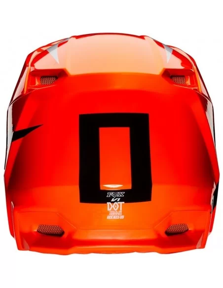 Мотошолом FOX V1 WERD HELMET (FLO ORANGE)