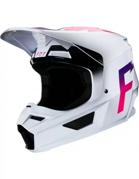 Мотошолом FOX V1 WERD HELMET (WHITE)