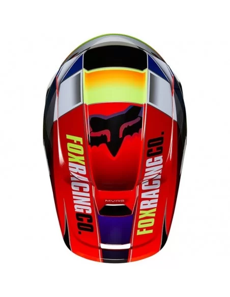 FOX V1 YORR HELMET (BLUE RED)