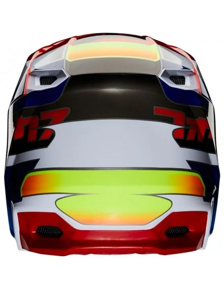 FOX V1 YORR HELMET (BLUE RED)