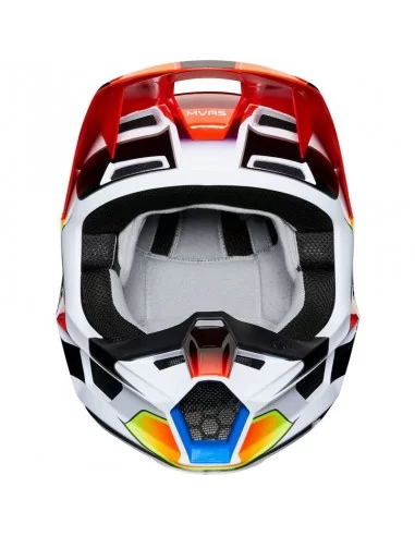 FOX V1 YORR HELMET (BLUE RED)