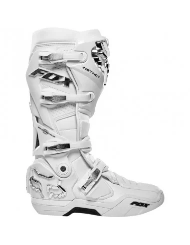 Мотоботы FOX Instinct (WHITE SILVER)
