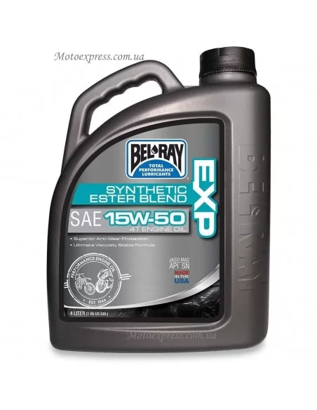 Bel-Ray EXP SYNTHETIC ESTER BLEND 4T 15W-50 4л Bel-Ray EXP SYNTHETIC ESTER BLEND 4T 15W-50 4л