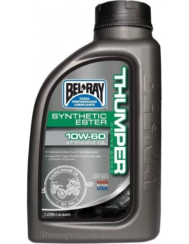 Олія моторна Bel Ray WORKS THUMPER RACING SYNTHETIC ESTER 4T 10w-60 1L