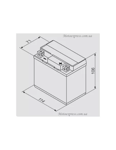 Мото акумулятор BOSCH 0092M60040 Мото акумулятор BOSCH 0092M60040