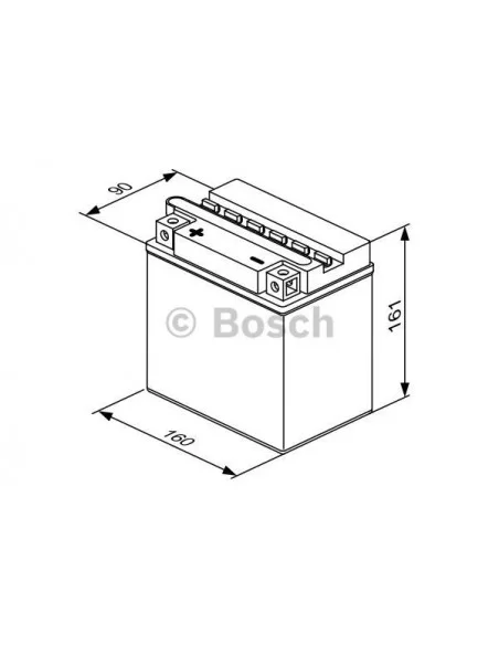 Мото акумулятор BOSCH 0092M4F390 Мото акумулятор BOSCH 0092M4F390