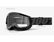 Мотоочки 100% STRATA 2 Goggle Black - Clear Lens