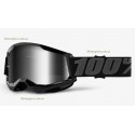 Мотоочки 100% STRATA 2 Goggle Black - Mirror Silver Lens  