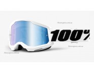 Мотоочки 100% STRATA 2 Goggle Everest - Mirror Blue Lens