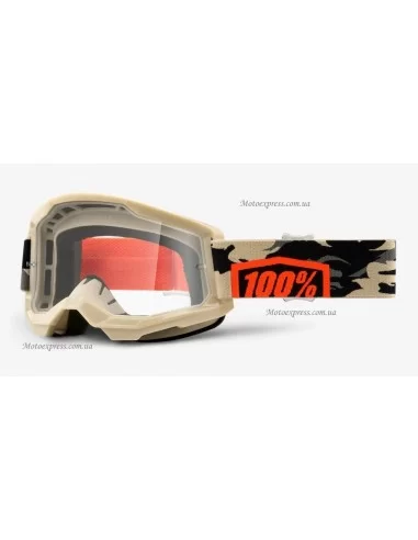 Мотоокуляри 100% STRATA 2 Goggle Kombat - Clear Lens