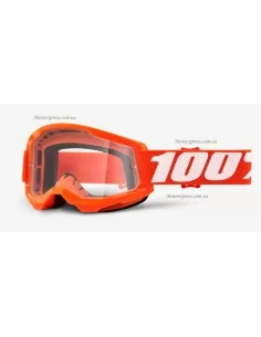 Мото окуляри 100% STRATA 2 Goggle Orange - Clear Lens