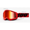 Мото очки 100% STRATA 2 Goggle Red - Mirror Red Lens