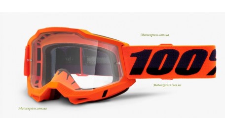 Мото очки 100% ACCURI 2 Goggle Orange - Clear Lens