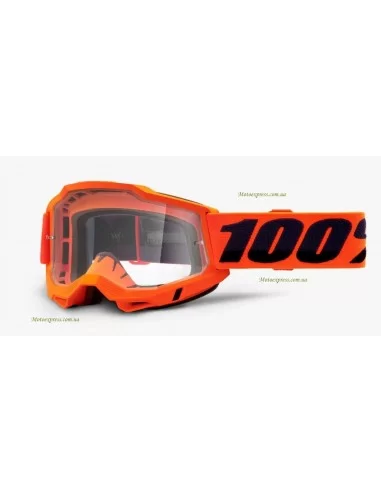 Мото окуляри 100% ACCURI 2 Goggle Orange - Clear Lens