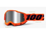 Мото очки 100% ACCURI 2 Goggle Orange - Mirror Silver Lens