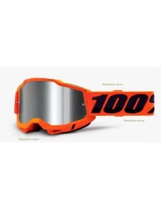 Мото окуляри 100% ACCURI 2 Goggle Orange - Mirror Silver Lens