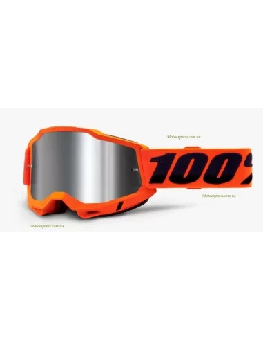 Мото окуляри 100% ACCURI 2 Goggle Orange - Mirror Silver Lens