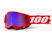 Мотоочки 100% ACCURI 2 Goggle Red - Mirror Red/Blue Lens