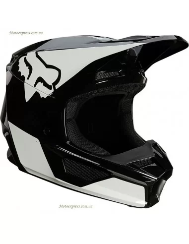 Мотошолом FOX V1 MIPS REVN HELMET (Black-White)