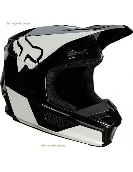 Мотошолом FOX V1 MIPS REVN HELMET (Black-White) Мотошолом FOX V1 MIPS REVN HELMET (Black-White)