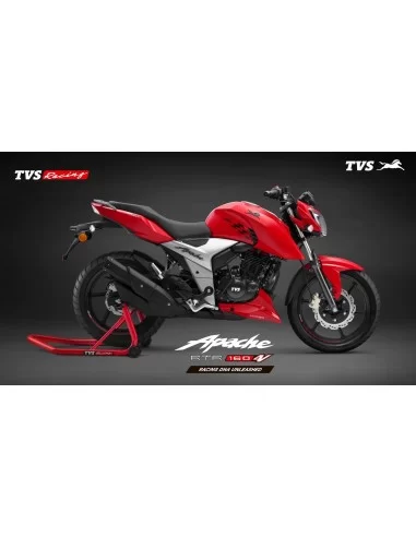 Мотоцикл TVS Apache RTR 160 4V | Червоний
