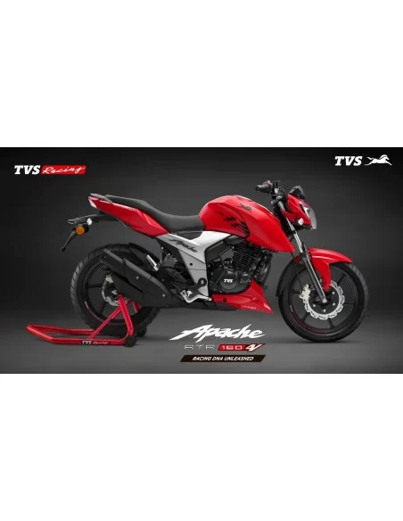 Мотоцикл TVS Apache RTR 160 4V | Красный